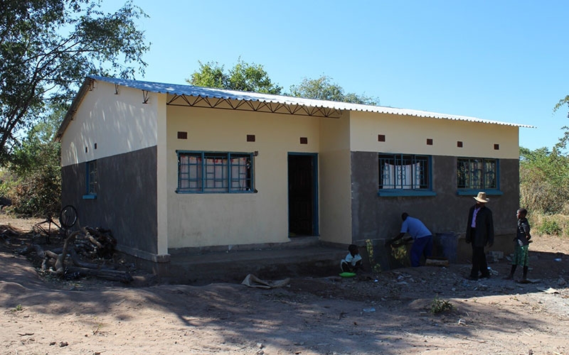 The newly constructed teacher’s house at Hamtuba Primary School